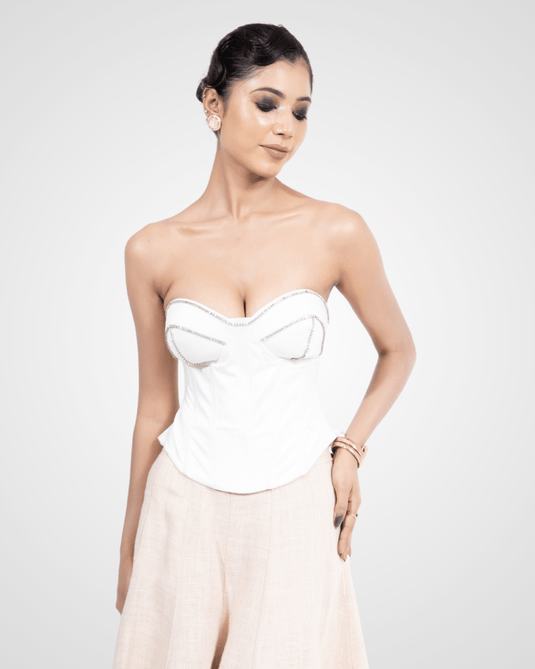 Crystal White Corset